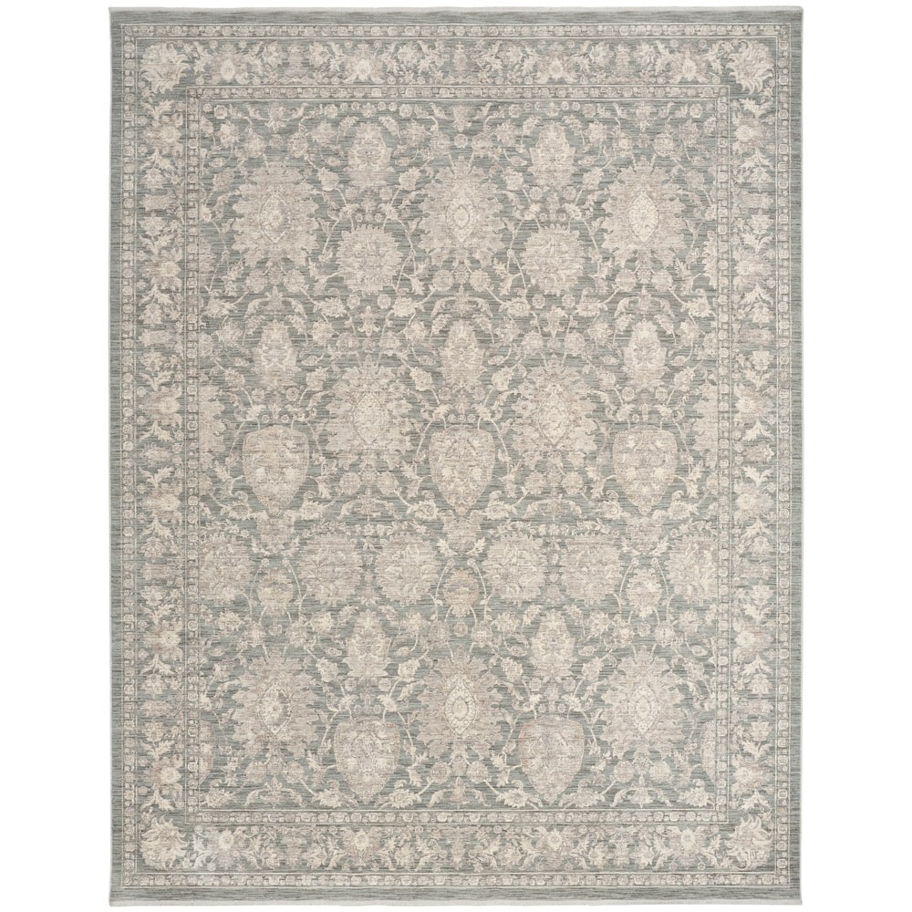 Nourison Shadows Indoor only Green Persian Area Rug