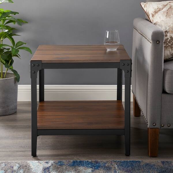 Shop Carbon Loft Witten Angle Iron Side Tables Set Of 2