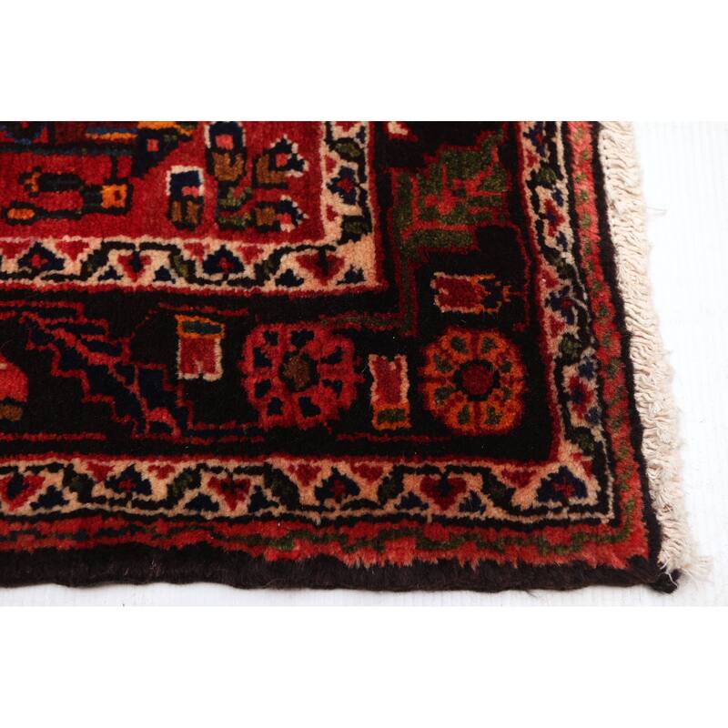 ECARPETGALLERY Hand-knotted Anadol Red Wool Rug - 3'8 x 11'5