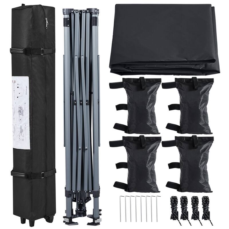 Yaheetech 12x12ft Pop-up Canopy with One-Push-To-Lock Setup Mechanism