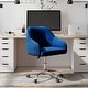 preview thumbnail 6 of 117, Corvus Braff Velvet Upholstered Adjustable Ergonomic Office Chair