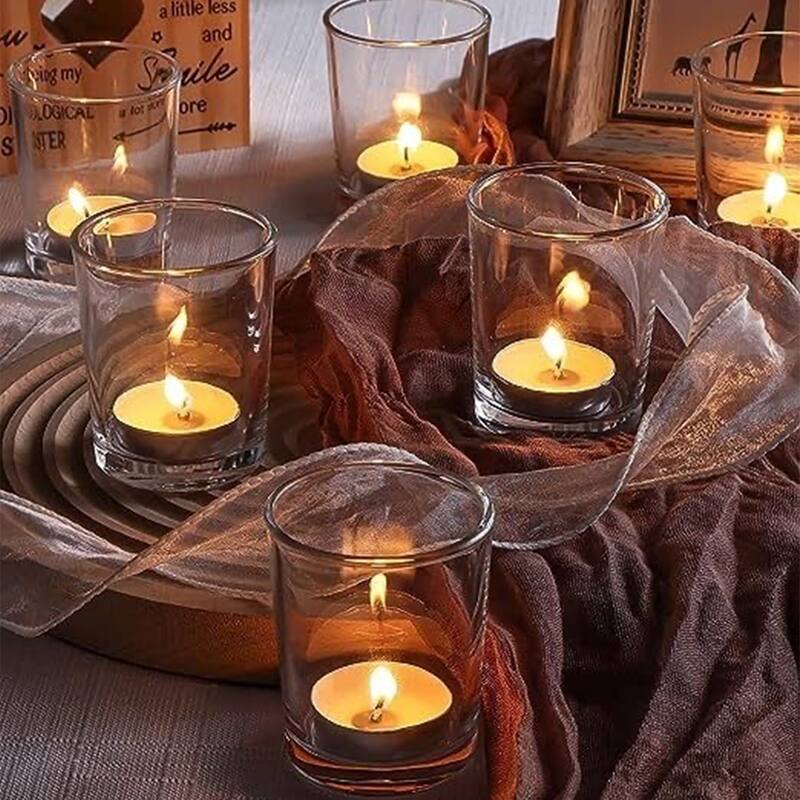 Aspen Creative 25706-6,Votive Candle Holder for Festival Decor,Wedding Parties,Holiday&Home Decor,4-1/4"Dia. x 4-5/8"H,6PK