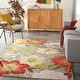 preview thumbnail 88 of 92, Nourison Fantasy Floral Wildflowers Area Rug 5' x 7' 6" - Aqua - Runner/Rectangle