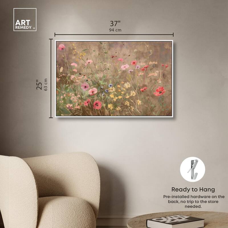 Wildflower Meadow Canvas by Art Remedy