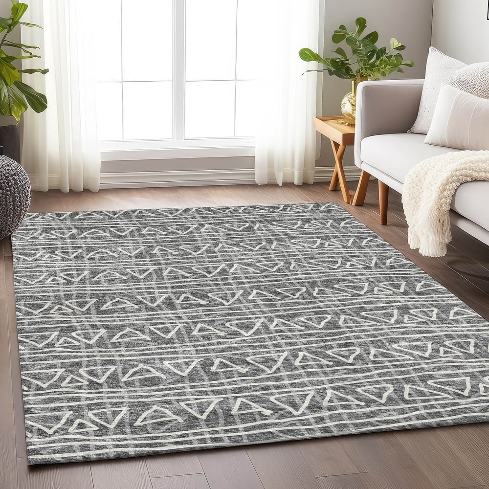 Premium Washable Super Soft Geo Mayfield Rug