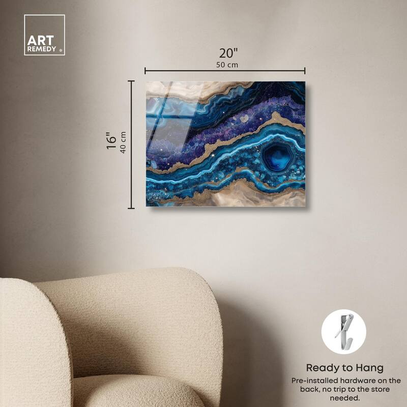 Galactic Geode I Acrylic by Art Remedy, Ready to Hang