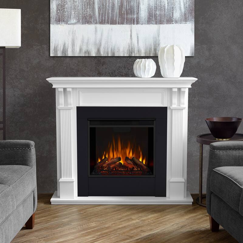 Ashley 48" Electric Fireplace by Real Flame - 48.03" L x 13.78" W x 41.25" H - White