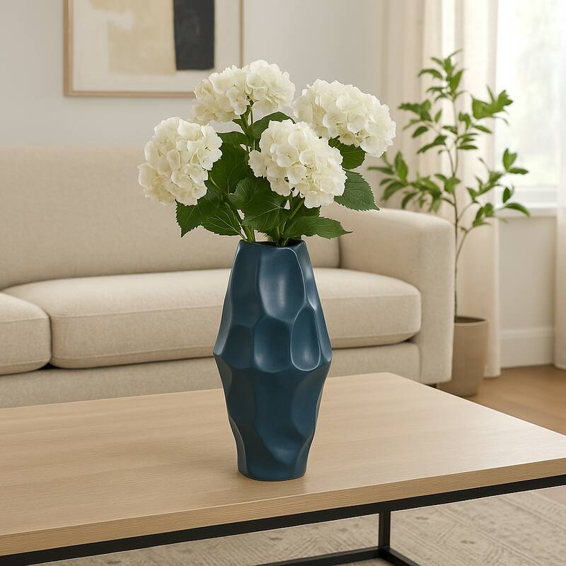 Ceramic Modern Arleta Decorative Vase - Teal