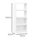 preview thumbnail 11 of 11, Kids Bookshelf Wall Mounted, 4-Tier Book Shelf Organizer, Tall Wooden Children's Bookcase, Storage Book Rack for Kids Room