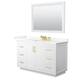 Option White, Gold Trim, Giotto Quartz Top