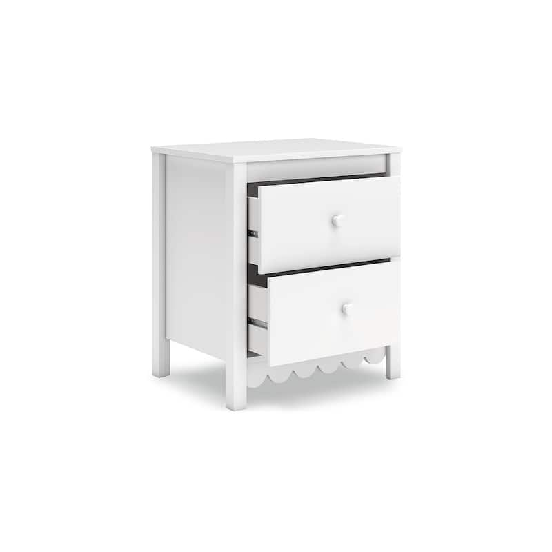 Signature Design by Ashley Hallityn White Nightstand