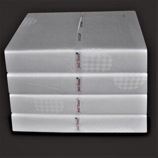 Single Egyptian Cotton Covered Box Style Hollowfibre Pillow 45cm 70cm x 8cm box 