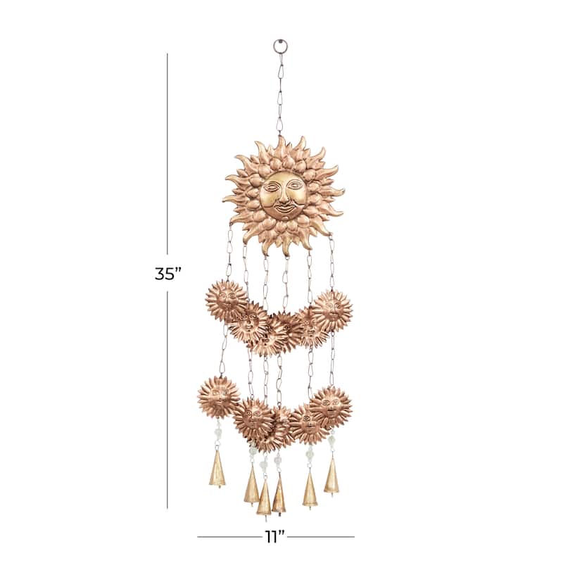 Iron Eclectic Windchime 35 x 14 x 1