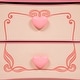 preview thumbnail 4 of 7, Telfs Transitional Pink Wood 2-Drawer Nightstand with Heart Drawer Pulls by Copper Grove