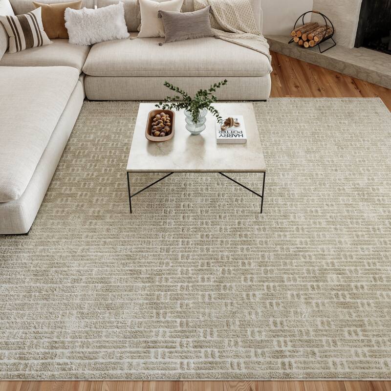 Nourison Washable Charm Indoor only Modern Geometric Area Rug