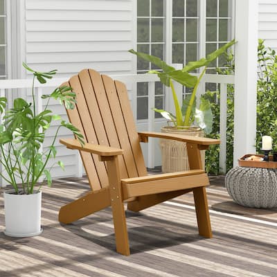 OVIOS Plastic Wood Adirondack Outdoor Patio Chair