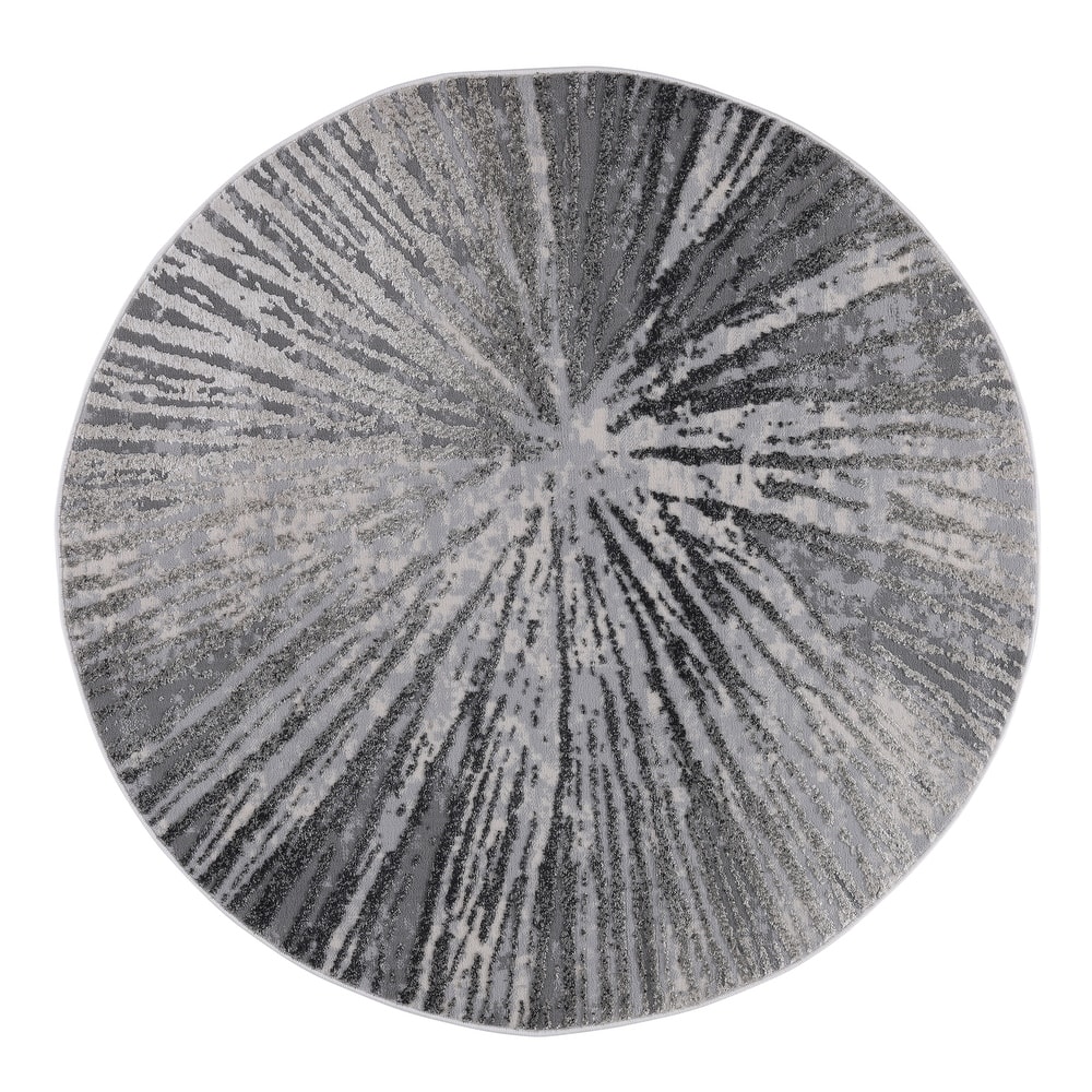 Ilios Collection Abstract Starburst Rug