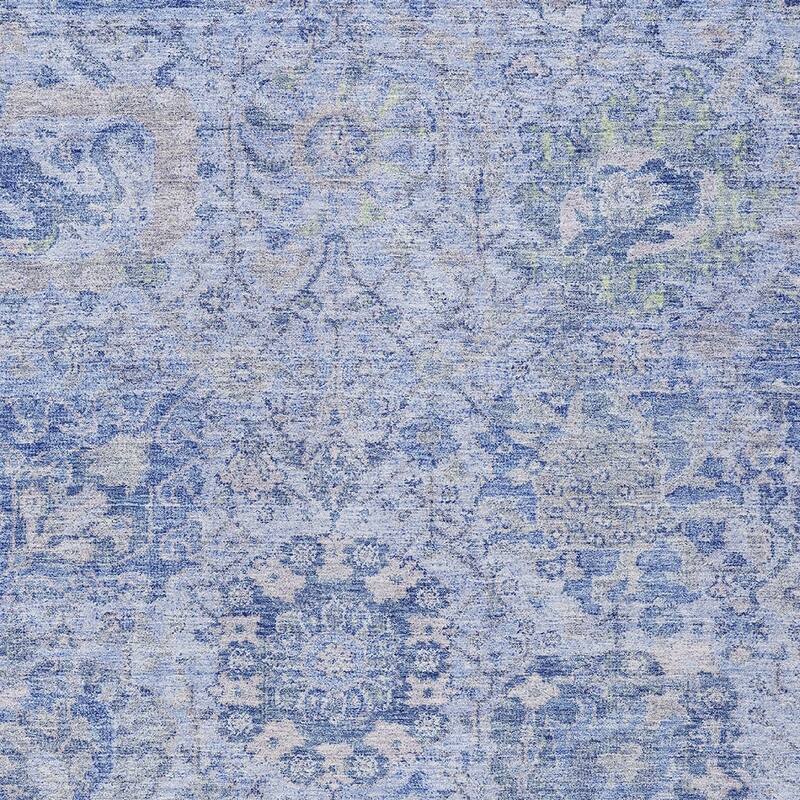 HomeRoots Damask Traditional Rectangle Outdoor Rug