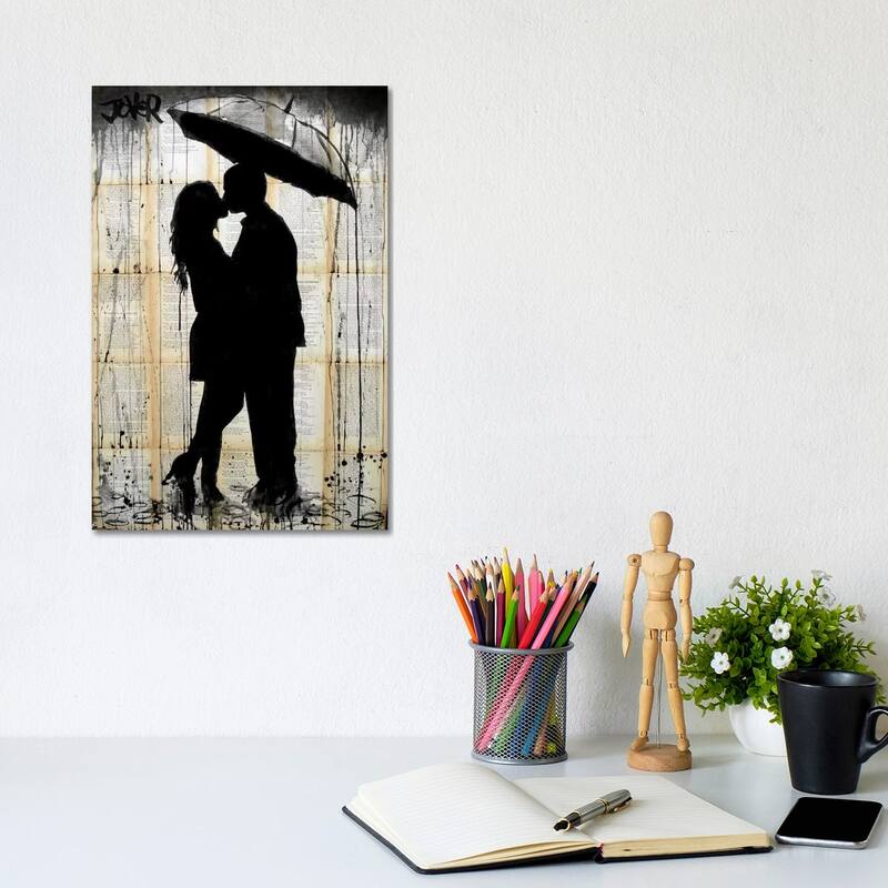 iCanvas "Rain Lovers" by Loui Jover Canvas Print - 12x8x0.75