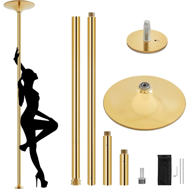 Yaheetech Dance Pole Spinning Static Dancing Pole Portable