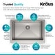 preview thumbnail 7 of 11, KRAUS Standart PRO Stainless Steel 30 in 1-Bowl Farmhouse Kitchen Sink