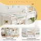 preview thumbnail 10 of 9, Costway Twin Loft Bed with LED Light & Power Outlet Desk Storage
