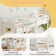 preview thumbnail 4 of 4, Wooden Loft Bed Frame Twin Loft Bed w/ Desk & Charging Station