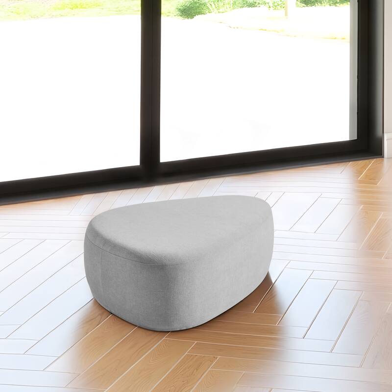 Modern Triangular Upholstered Accent Ottoman