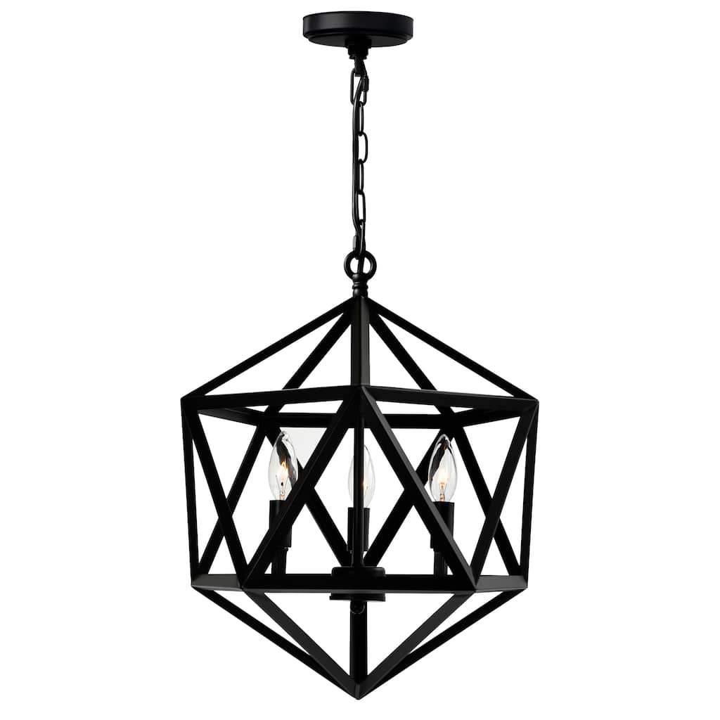 Amazon 3 Light Black Pendant