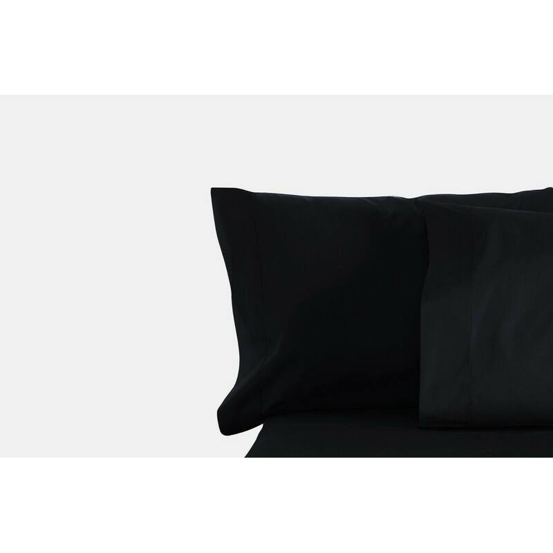 6 Piece 1800 Series Extra Soft 4 Pillowcases Sheet Deep Pocket Cool - Black - Full
