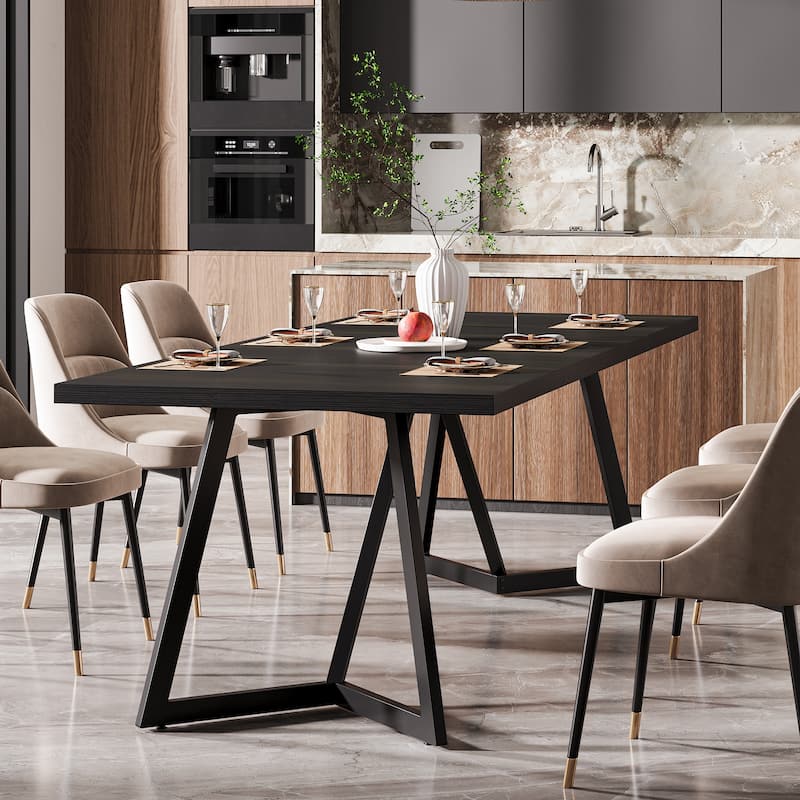 70.86-Inch Extra Long Rectangular Dining Kitchen Table for 6-8