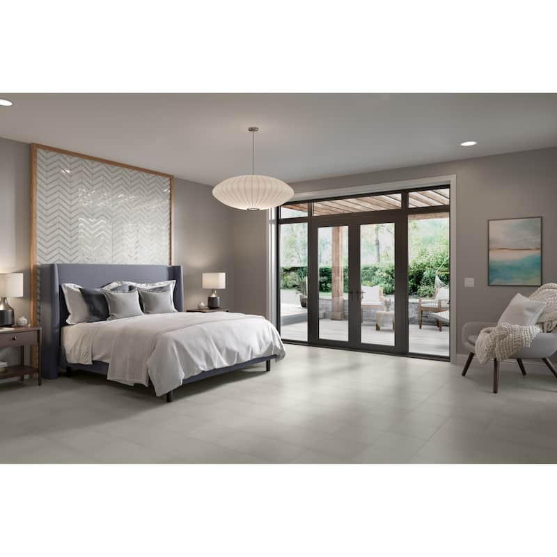 Emser Tile Intrigue - 12" x 12" Chevron Floor and Wall Mosaic Tile -