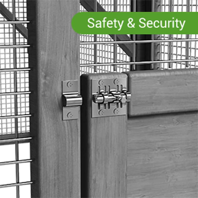 Large Outdoor Cat Enclosures with Houses, Bridges, Walks&UV Proof