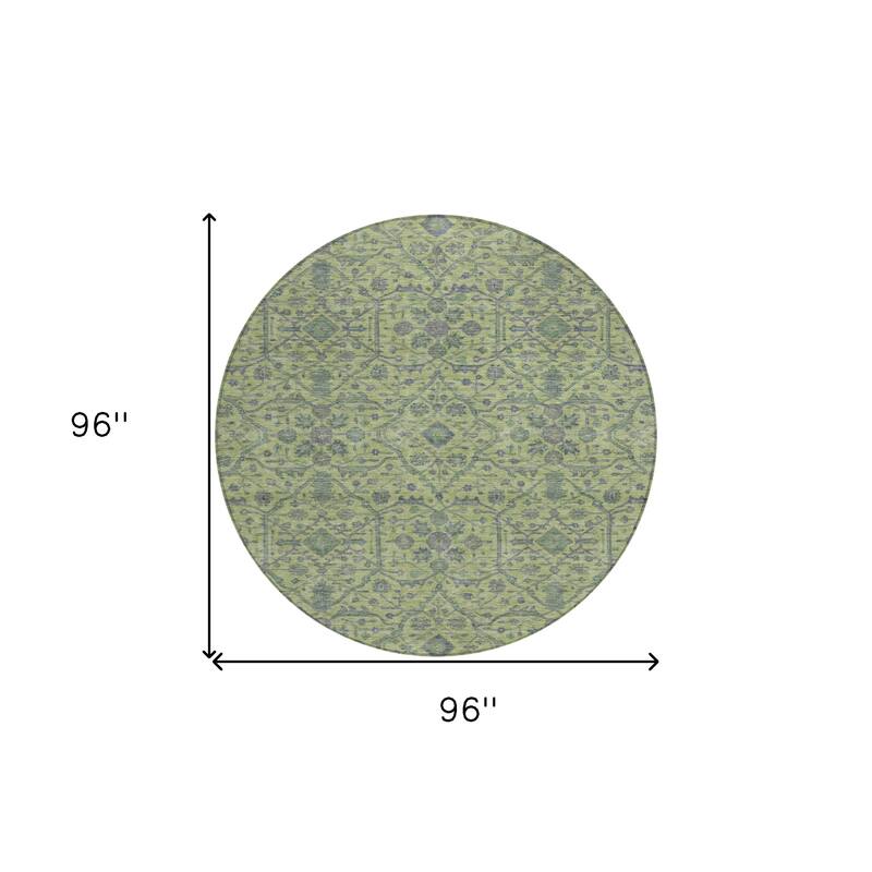 HomeRoots Floral Transitional Rectangle Outdoor Rug