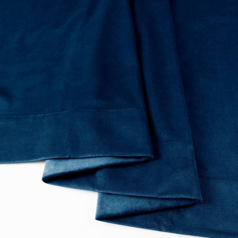 Exclusive Fabrics Signature Velvet Thermal Lined With 100% 4 Pass Blackout Curtains. (1 Panel)