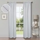 preview thumbnail 64 of 68, Superior Shimmer Washable Room Darkening Curtains, Set of 2 Panels 26" x 84" - Chrome