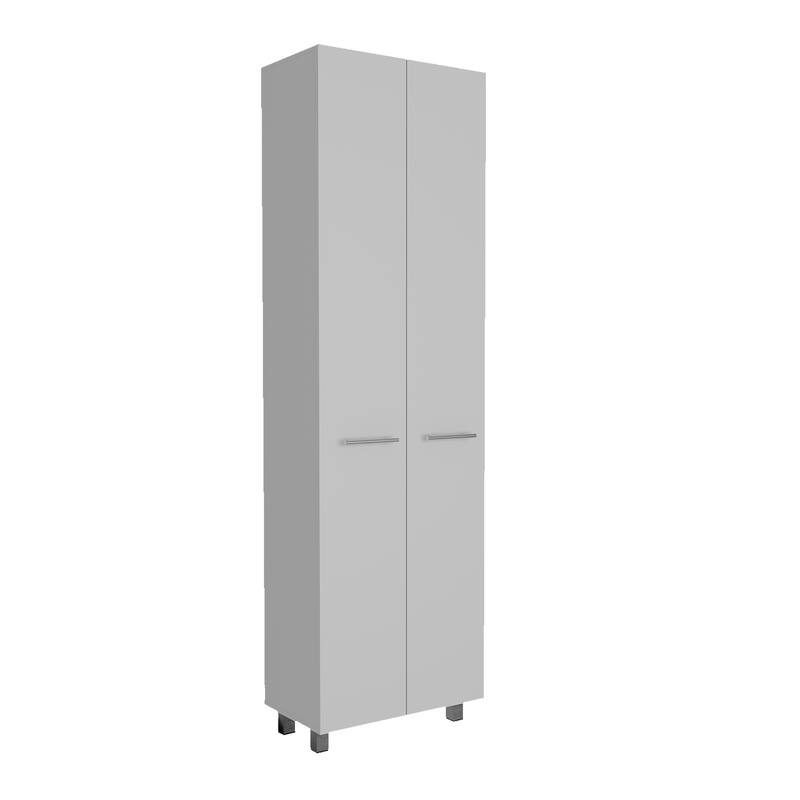 Pantry Cabinet for Kitchen, Five Interior Shelves, Four Legs