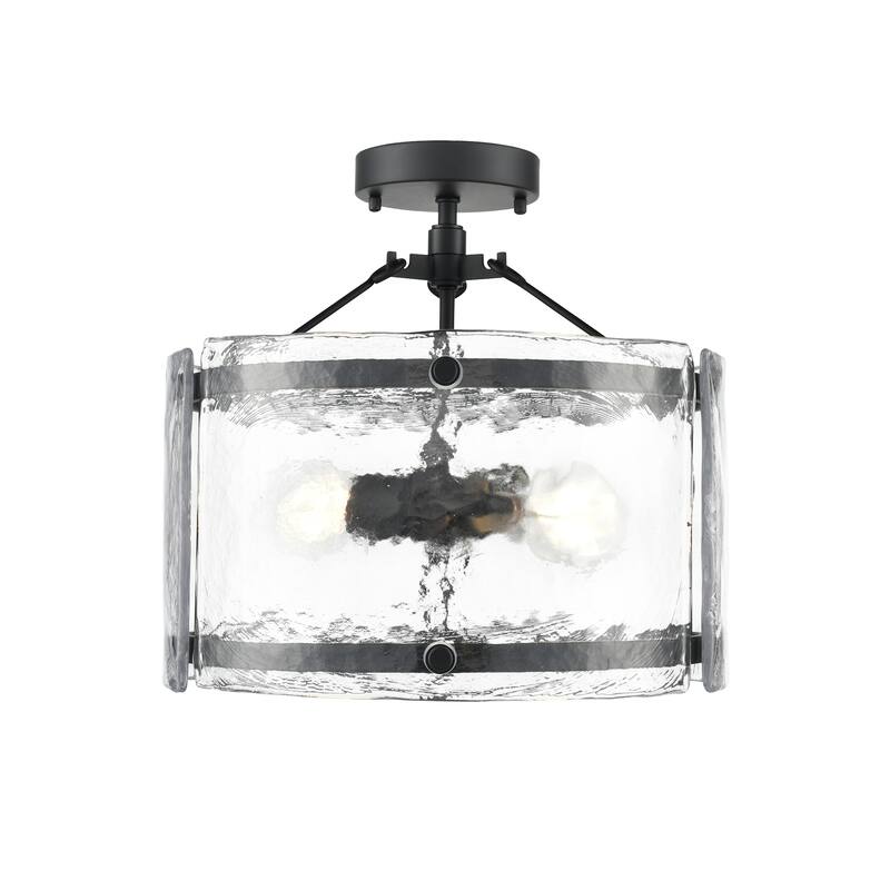 Millennium Lighting 47002 Bennetti 2 Light 15" Wide Semi-flush Drum