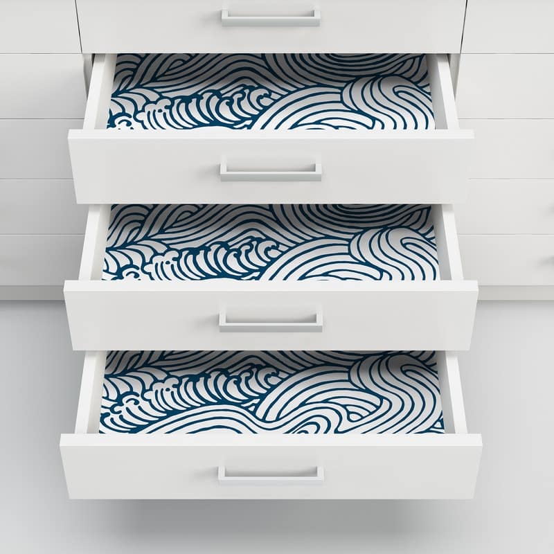 NuWallpaper Navy Saybrook Peel & Stick Wallpaper - 216in x 20.5in x 0.025in