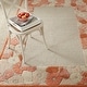 preview thumbnail 1 of 1, Martha Stewart by SAFAVIEH Poppy Border Wool/ Viscose Rug 2'6" x 4'3" - Cayenne Red - Rectangle