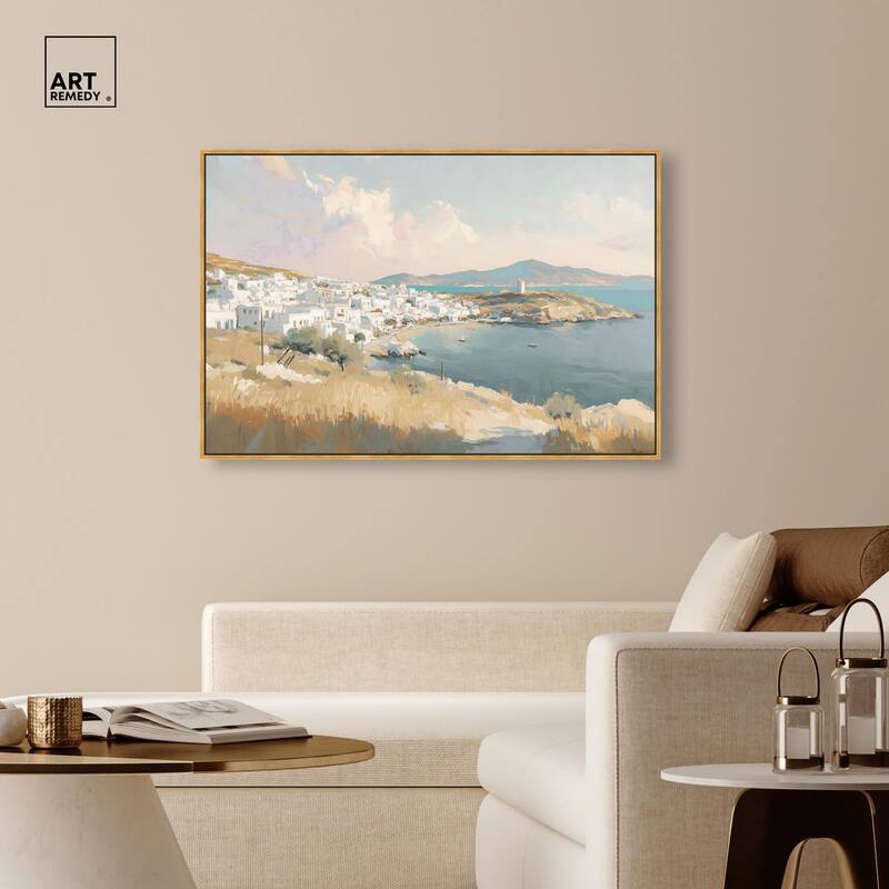 Sunrise Greece Canvas by Art Remedy