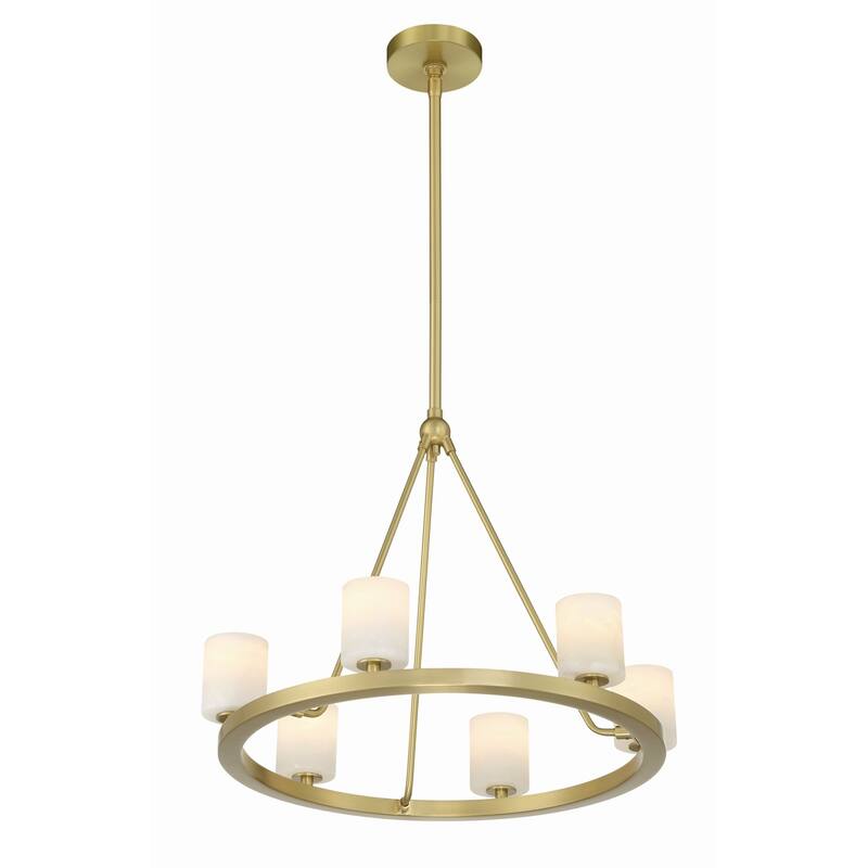 Crystorama Lighting Group ARA-10264-ST Aragon 6 Light 23" Wide LED