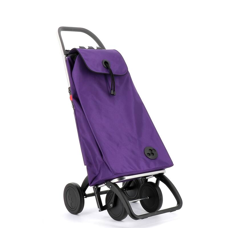 Rolser I-Max MF 4 Wheel Foldable Shopping Trolley - 15.35 in. W x 41.34 in. H x 12.6 in. D
