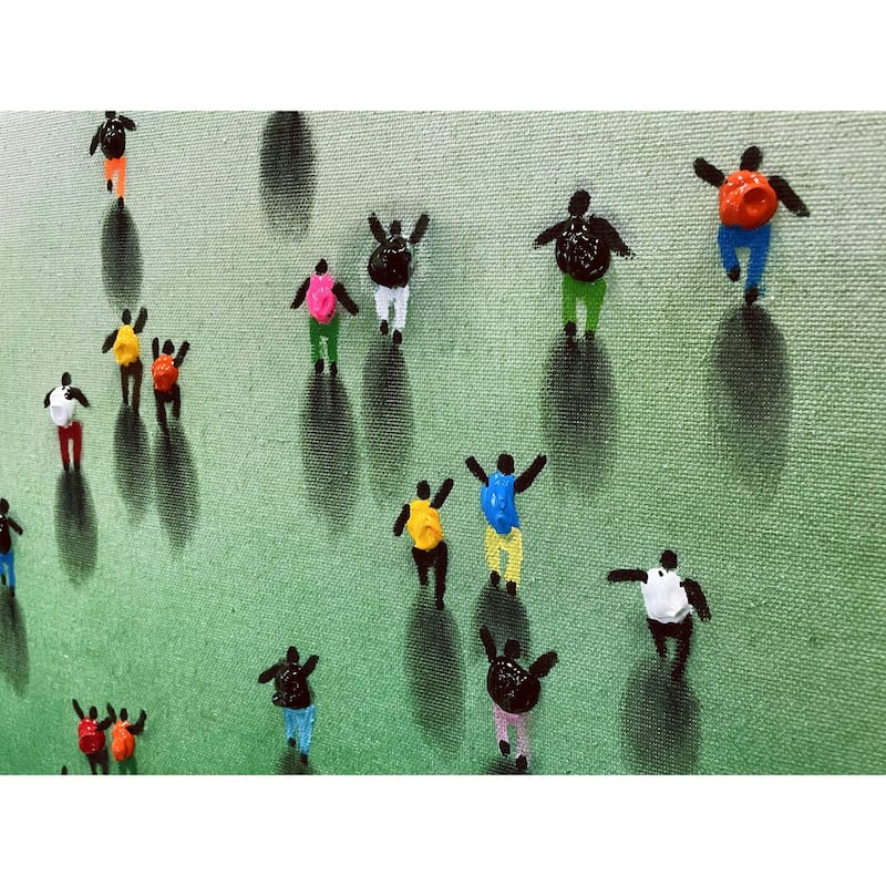 Social Climber 3D Paint on Canvas Wall Art