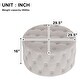 preview thumbnail 12 of 10, Round Ottoman Living Room Footstool without Storage