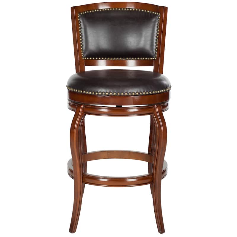 SAFAVIEH Mihoko Sierra Brown 29-inch Bar Stool - 24" x 25" x 45" - 24Wx25Dx45H - Walnut/Brown