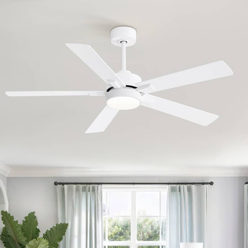 52-IN LED Ceiling Fan with Light Kit and Remote- 5 Blade