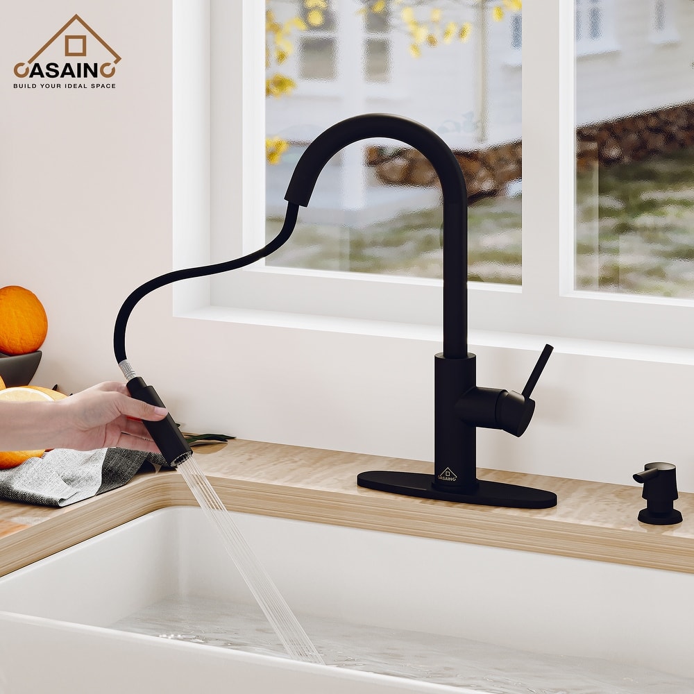Pull Down Sprayer Kitchen Faucet with Infrared Sensor
