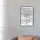 preview thumbnail 11 of 10, iCanvas "Phoenix Minimal Urban Blueprint Map" by Hubert Roguski Framed