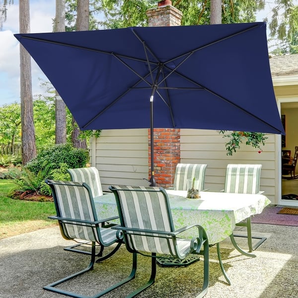 5 ft patio table umbrella LIVOOSUN 10x6.5ft Patio Market Umbrella Aluminum Table Umbrellas - On Sale  - Bed Bath & Beyond